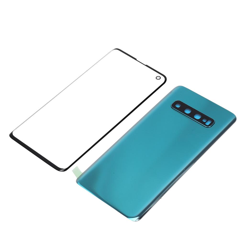 Mobile Phone Back Glass Cover and Outer Glass Panel Replacement for Samsung S10 G973Green