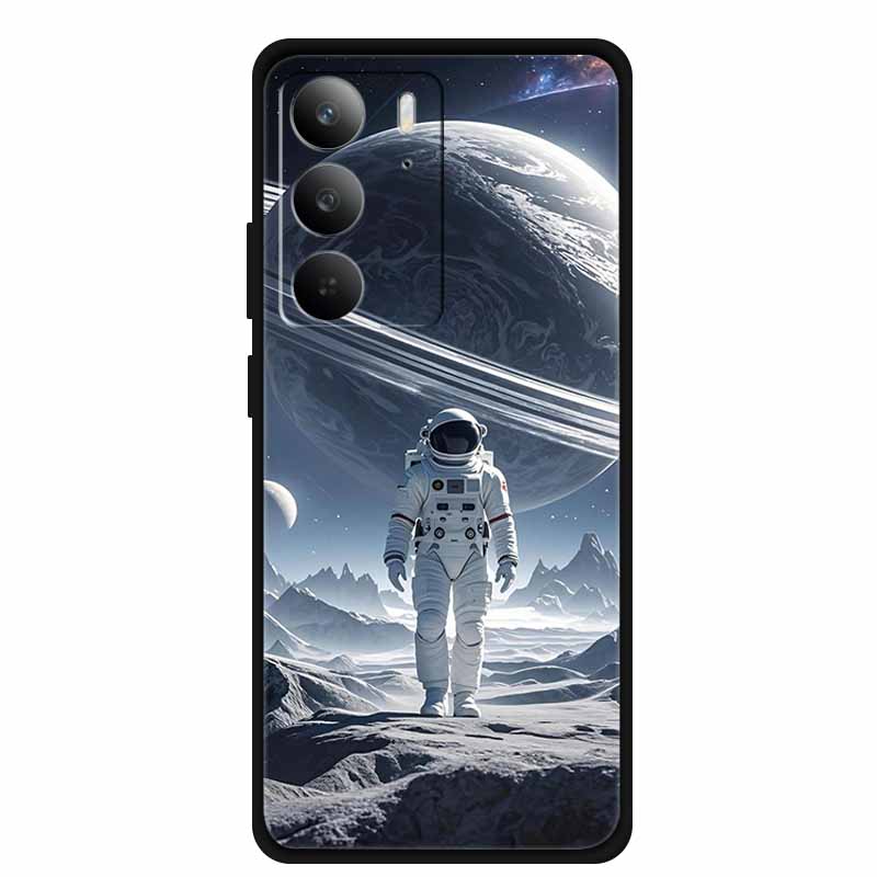 For Realme C75 4G Global C 75 Phone Case Cute Cats Back Cover TPU Soft Silicone Protector Gradient Shield Funda for Realme 14X
