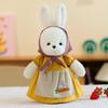 New Cute Pastoral Rabbit Plush Toy Rag Doll Children's Apron Rabbit Doll for Girls