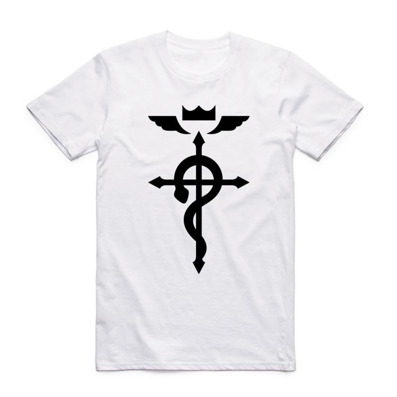 

Asian Size Men Print Full Metal Fullmetal Alchemist T-shirt Summer O-Neck Short Sleeve Steel Edward Alphonse T-shirt HCP4082 4XL