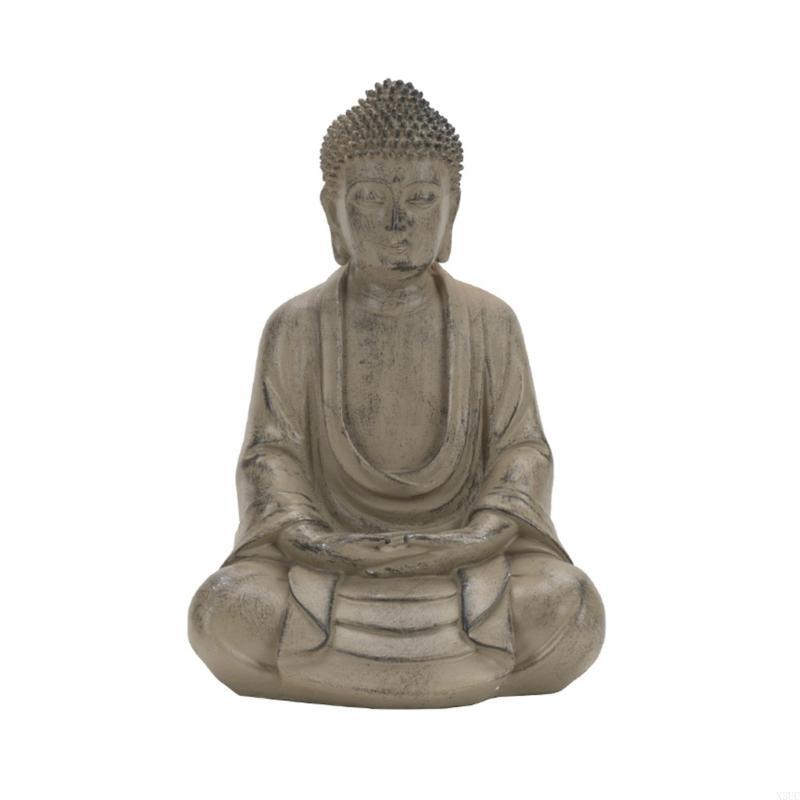 

Buddhas Statue Sculpture Resins Meditations Figurine Spiritual Home Table Decors X3UC