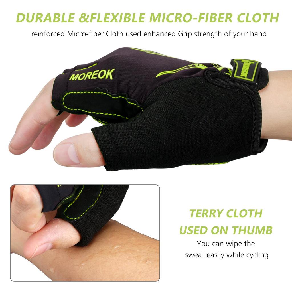 Cycling Gloves 5mm Gel Pad Mountain Bike Gloves Breathable Cycling Gloves Anti-Slip Road Cycling Cycling Gloves Men Women