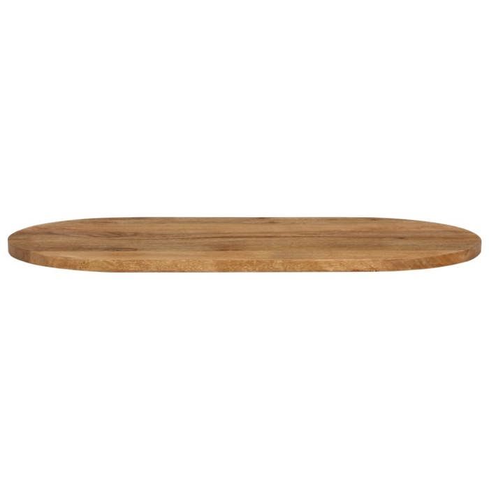VidaXL Dessus de Table, Dessus de Table de Remplacement, Dessus de Rechange Salle à Manger, 100x50x3,8 cm Ovale Bois Massif 370156