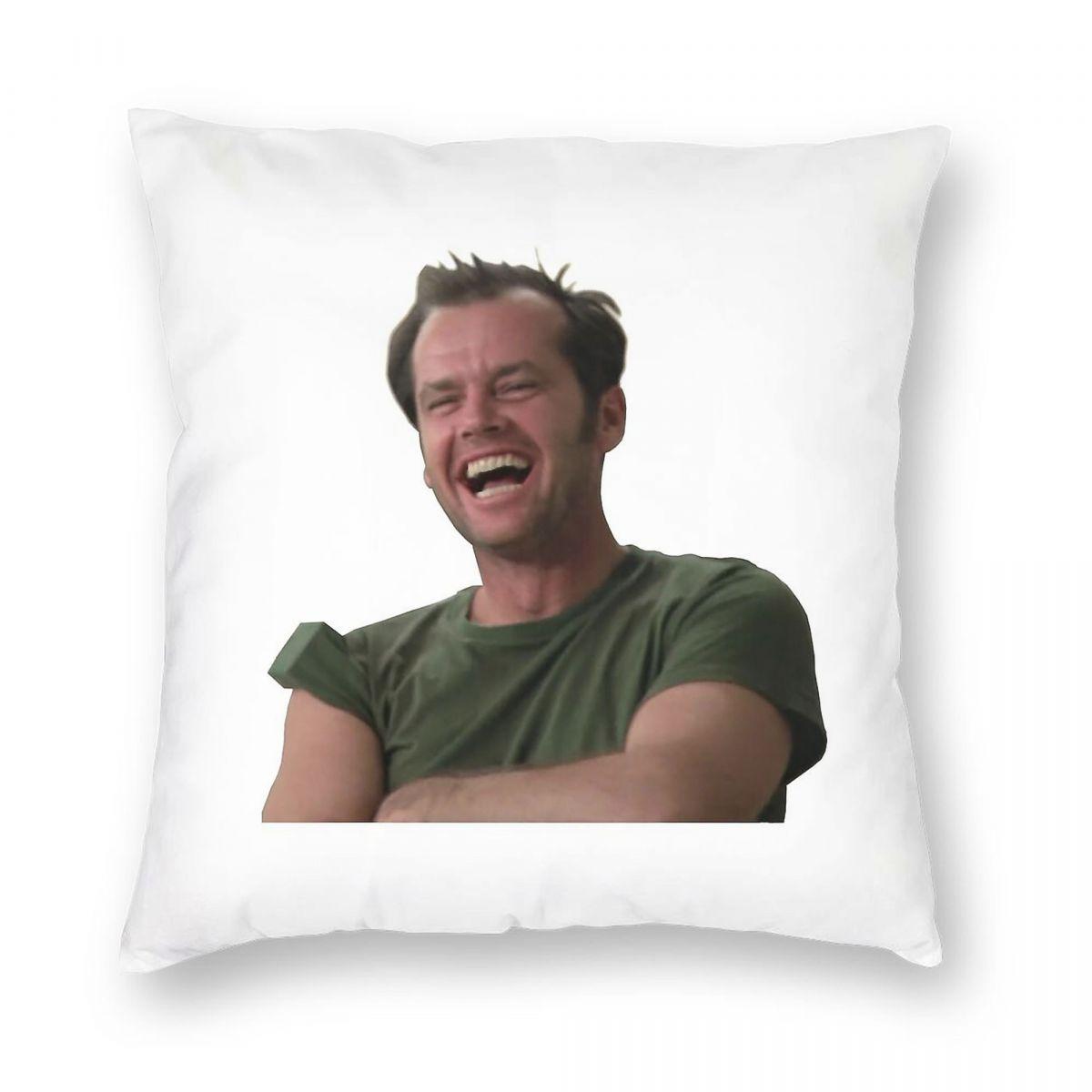 Jack Nicholson One Flew Over The Cuckoos Nest Square Pillowcase Polyester Linen Velvet Printed Zip Decor Bed Cushion Cover 30x30cm