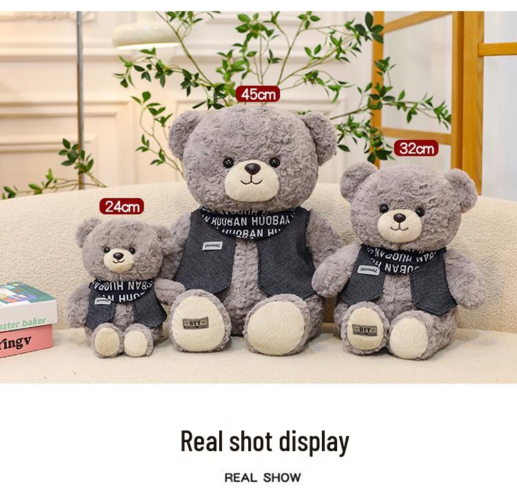 Adorable Jack Bear Plush Toy with Clothes - Celebrity-Inspired Gift Doll