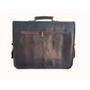 Handmade Black Leather Messenger Bag: Large Laptop Briefcase