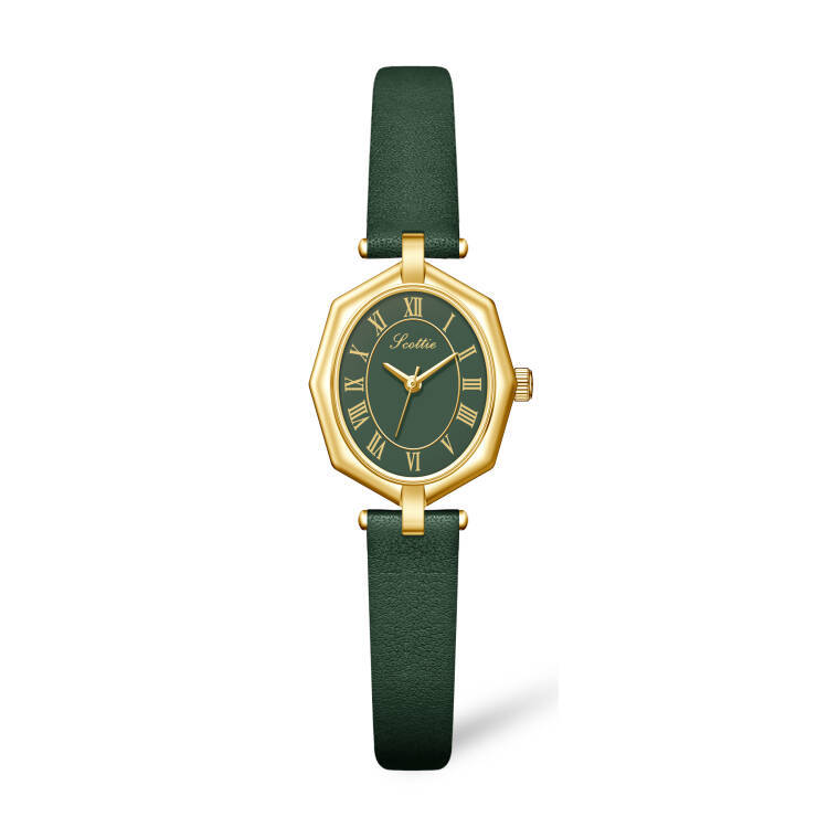 Riem Temperament Dames Waterdicht Horloge Vintage Wijzerplaat Romeins 9856