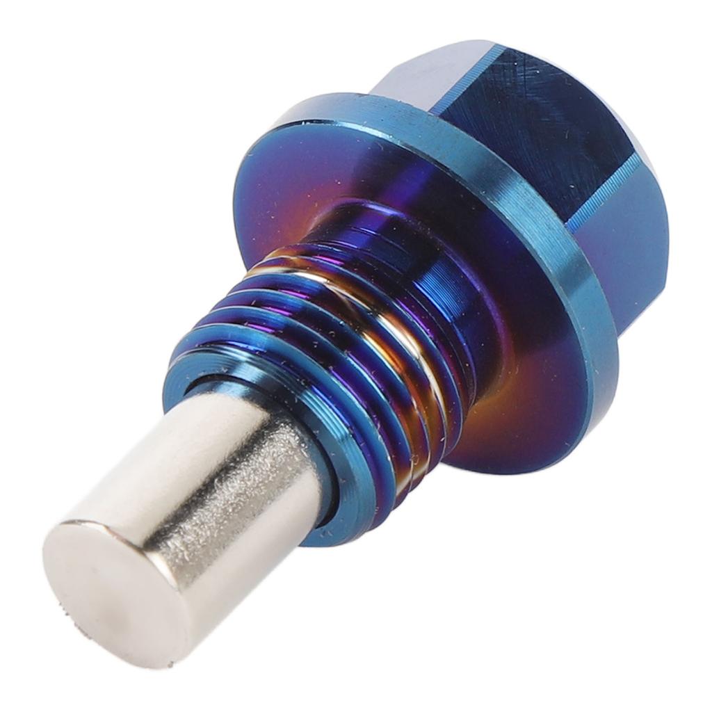 Magnetisk oljeavtappningsplugg M12x1,25 Ti-legering Sumppluggsbult med 3 packningar Läckagesäker Ersättning Biltillbehör