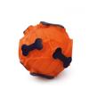 Natural Rubber Bone Printed Ball with Strange Call, Leakage Ball, Teeth Cleaning and Grinding for Pets, Feeding and Training Function