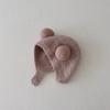 New Autumn and Winter Baby Ear Protection Hat, Warm and Cold Proof Hat, Comfortable Baby Double Ball Soft and Sticky Toe Cap