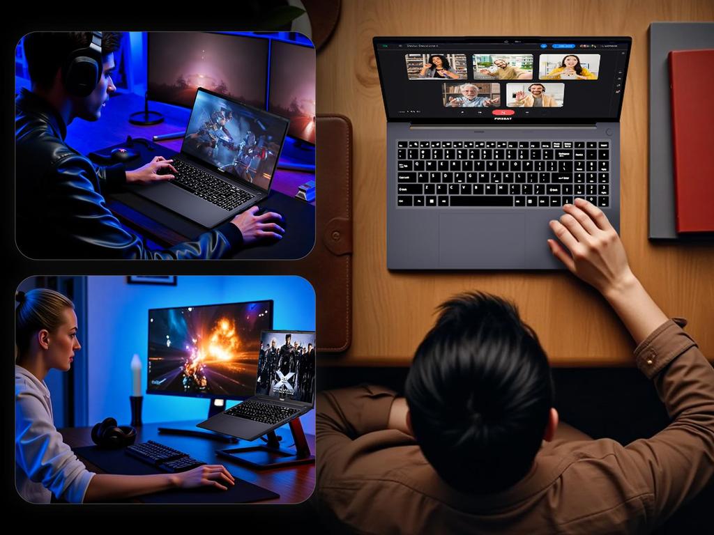 Firebat Laptop AT15 15.6 Inch Intel N150 DDR4 16GB RAM 512GB/1TB SSD 1920*1080 Windows 11 Notebook Backlit Integrated Numpad