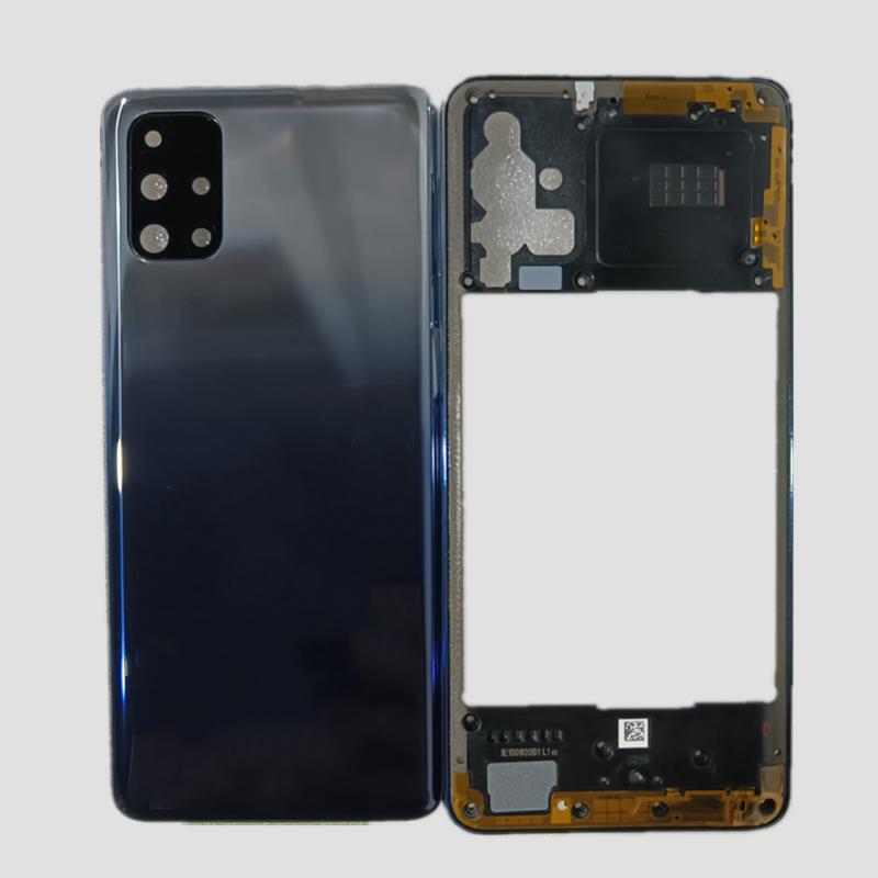 Phone Housing Middle Frame+Battery Back Cover Case Panel Lid Rear +Camera Lens Repair Parts for Samsung Galaxy M31S 5G M317F