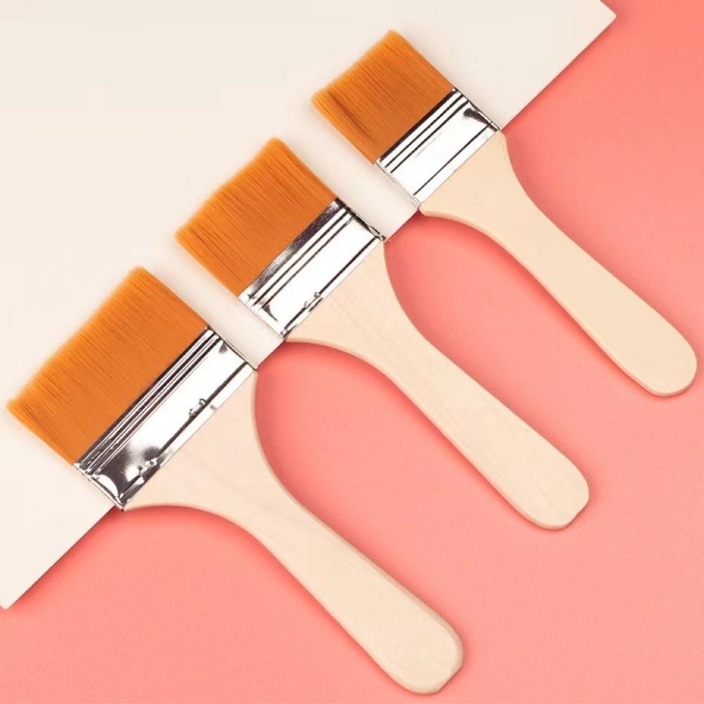 Wood Handles Hair Painting Brush Practical Nylon Clean Brush New BBQ Brush  Art Supplies