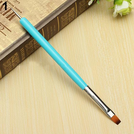 

2-Ways Nail Art Pen Painting Dotting Acrylic UV Gel Polish Pensh Tool Liners Tool синій