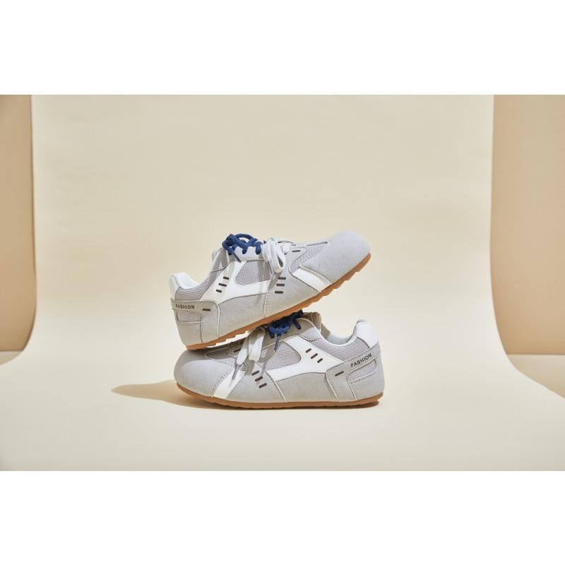 Color Matching Big Head Women's New Retro Versatile Casual Niche Sports