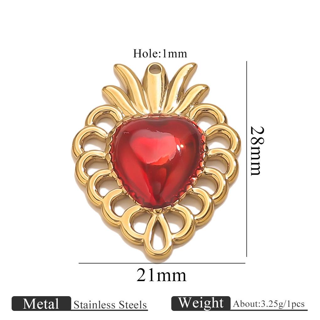 Yori 5Pcs 18K Gold PVD Plated Oil Drop Small Pendant Bracelet Necklace Creative DIY Pendant Accessories Wholesale Jewelry