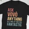 Best Vov Portuguese Grandpa Grandfather T Shirt