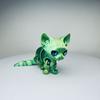 12cm Creative Mini 3D Printing Cute Siamese Pet Cat Toy New Simulation Animal Home Decoration Model Children Birthday Gift