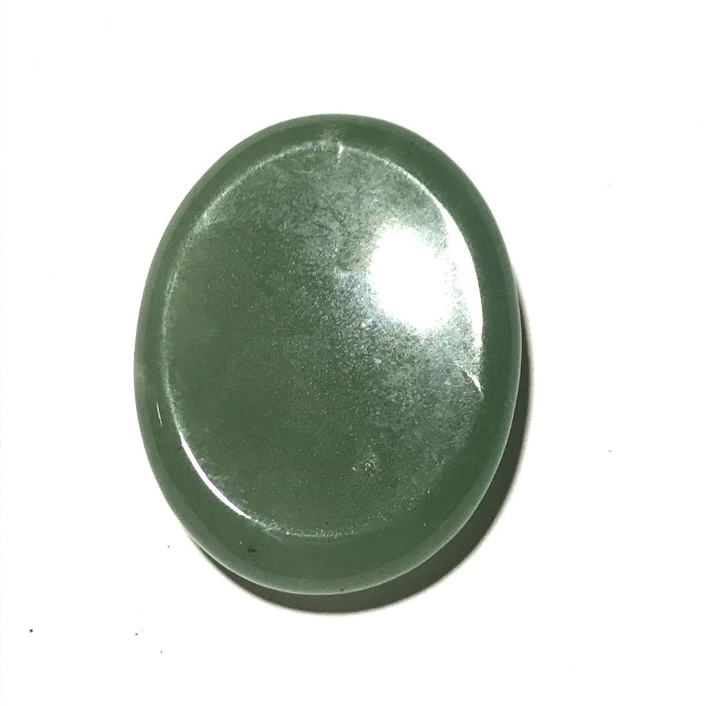 Pietra Portafortuna in Quarzo Rosa da Premere sul Palmo, 35x45mm Pietra Naturale Massaggiatore per il Pollice.