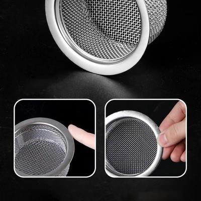 Colador de Fregadero de Cocina de Acero Inoxidable Filtro de Drenaje Grueso Antiatascos Malla Universal a Prueba de Fugas Para Cesta de Fregadero Atrapador de Residuos