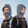 Winter Hat Mask Scarf All-In-One Hat Men's Velvet Warm Pullover Hat Women's Outdoor Cycling Ear Protectors Bomber Hat