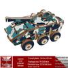 Handmade 3D Wooden Military Tank Model Puzzle for Children