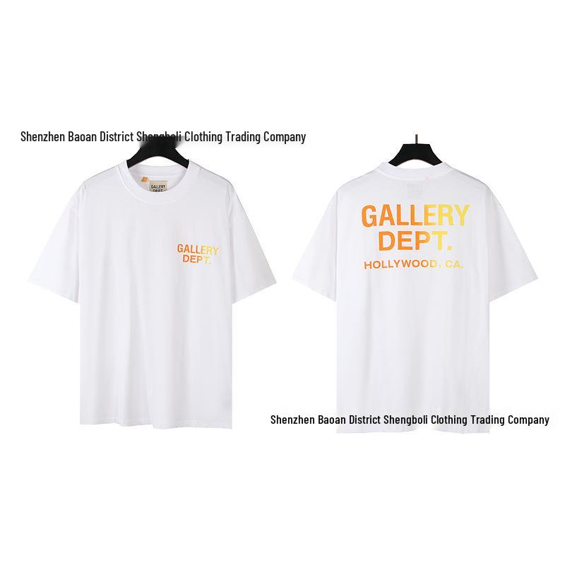 Unisex retro tričko s krátkym rukávom s potlačou D od GALL
