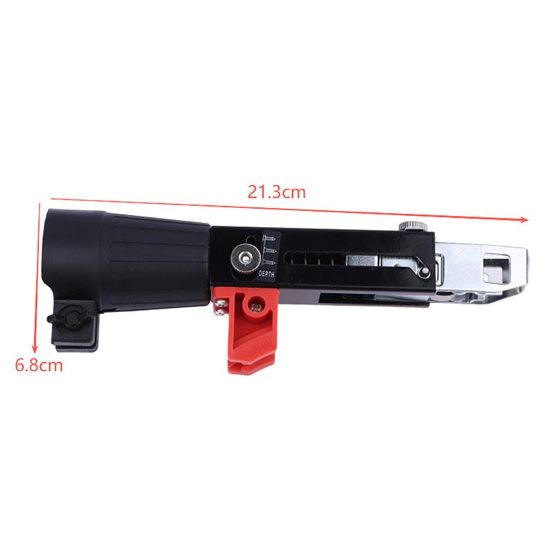 Automatic Screwdriver Chain Nail Gun Adapter For Electric Drill Woodwork Screw Drive Auto Feed Power Tool Part Attachment