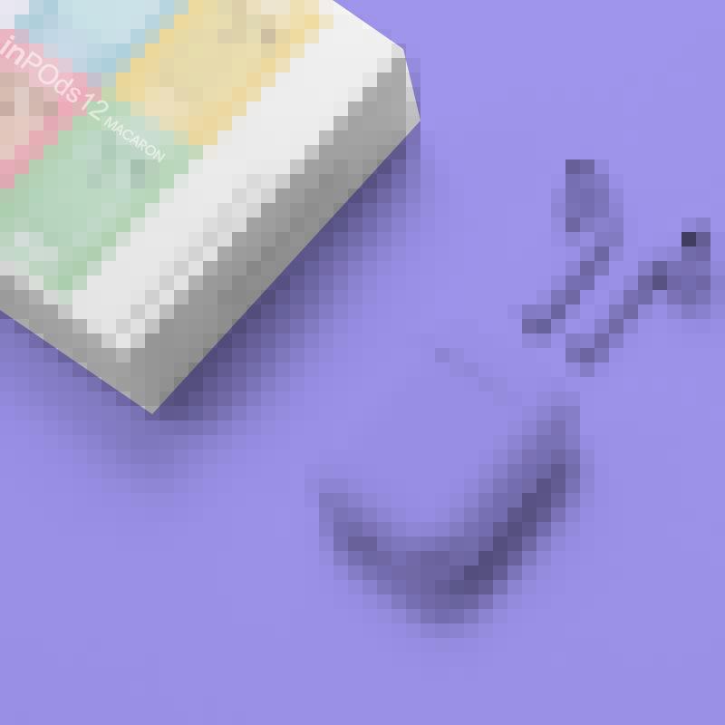 

Apple Bluetooth headset i12: True wireless, ultra-long battery life, noise reduction gift option. matte світло-фіолетового кольору