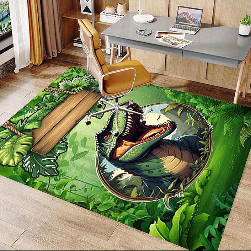 1PC dinosaur jungle Extra Large Non Slip Floor carpet, Office, family, bedroom, Studio Large Area Rug Indoor Rugs, Vibrant Colors