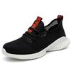 Work Boots Breathable Safety Shoes Men's Lightweight Summer Anti-Smashing Piercing Work Sandals Single Mesh Steel Toe Sneaker