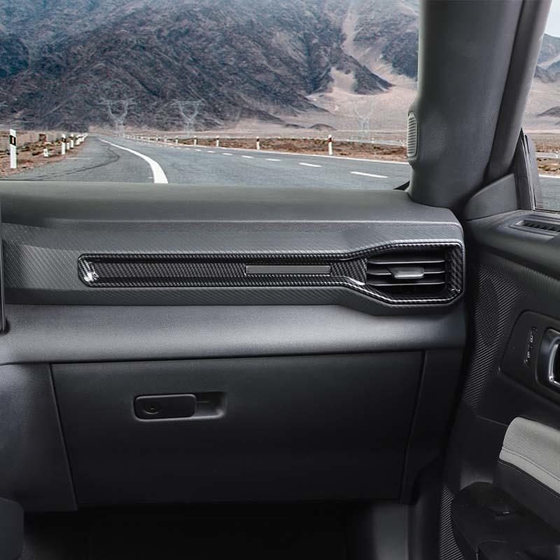 ABS Center Console Air Conditioning Vent Decoration Protective Cover Sticker Fit For Ford Mustang 2024 Up Car Interior Accessories