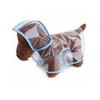 Transparent Dog Raincoat Waterproof Clear Rain Jacket Easy to Wear Pet Cape for Dogs,