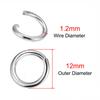 100-300 Pezzi 3-12mm Acciaio Inossidabile Anelli Aperti Divisi Anello O Connettore per Collana Bracciale Gioielli Componenti per Creazione All'ingrosso
