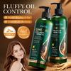 Szampon z Żeń-szeniem i Kolagenem 500ml Puszysty Szampon Oczyszczający Regulujący Sebum Produkty do Pielęgnacji Skóry