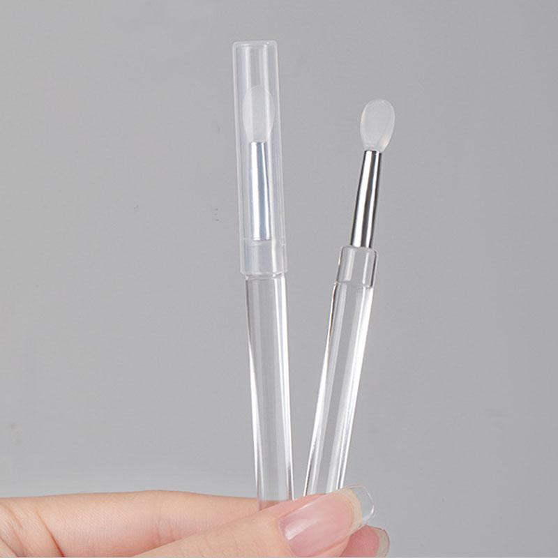Nail Arts Silicone Applicator Sticks Reusable Chrome Glitter Applying Manicure Tool New Easy-Daub Pigment Silicone Nail Brush