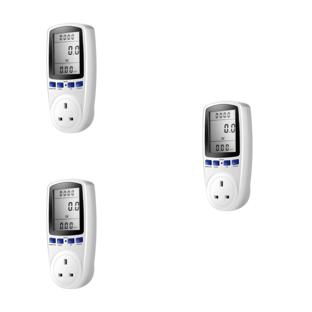 Uk Plug Digital Voltage Wattmeter Power Meter For Household Energy Consumption