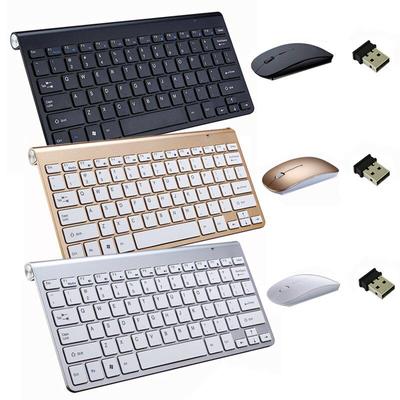 Mini juego de ratón y teclado inalámbrico portátil para tableta, PC, suministros de oficina, ordenador portátil Multimedia