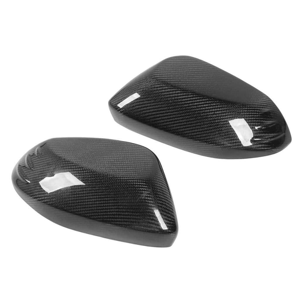 2PCS Side Rearview Mirror Cover Real Carbon Fiber Left Right Glossy Replacement for Toyota Corolla Yaris GR
