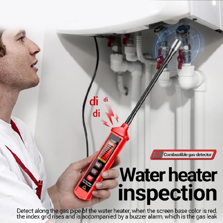 Combustible Gas Leak Detector 300-1000PPM Flexible Portable Natural Gas Detector