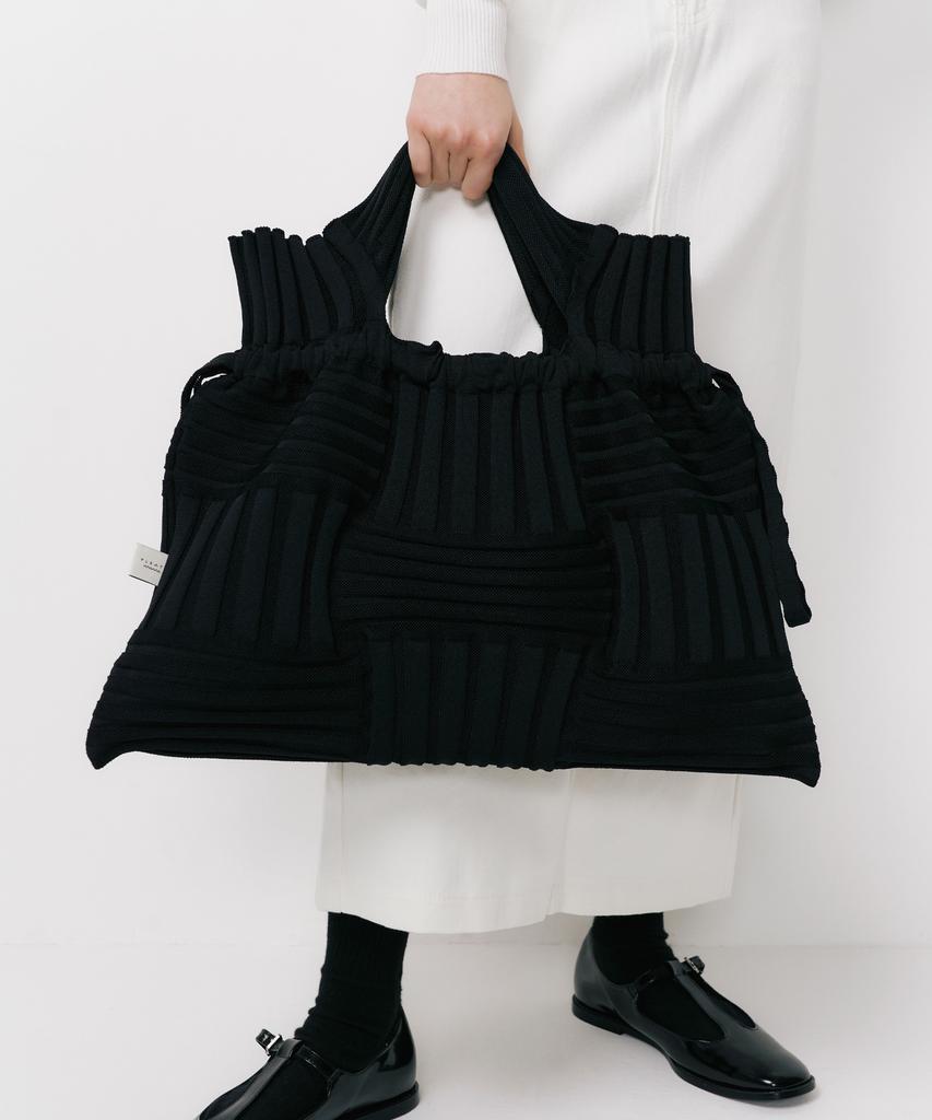 Pleatsmama Big Bow Bag Black