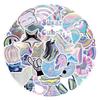 Iridescent Graffiti Stickers Set - 55 Sheets for Scooters, Luggage, Water Cups, and More