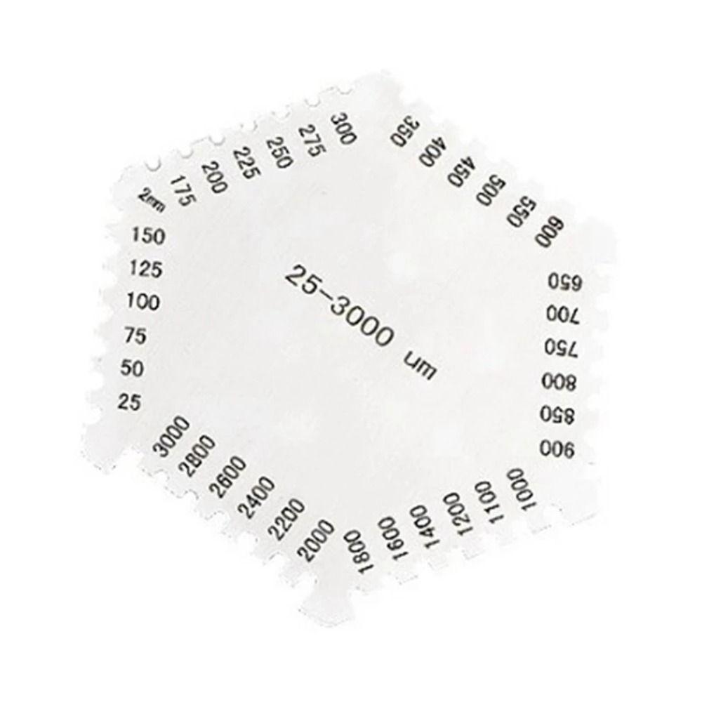 High Precision Hexagon Wet Film Comb Paint Coating Width Measuring Instruments  Color Paint