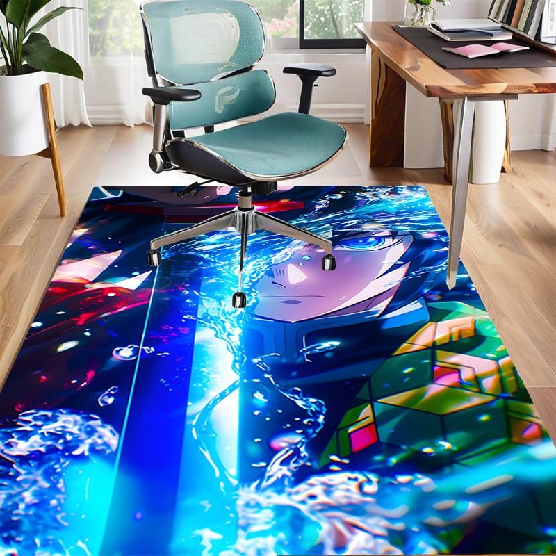 1pc Demon Slayer5 Design Area Rug - Non-Slip, Soft & Cozy Floor Mat for Living Room, Bedroom, Office - Indoor/Outdoor Decorative Carpet