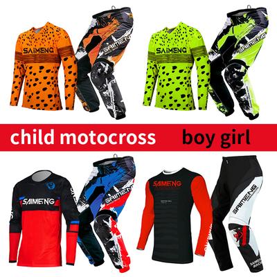 Motocross-Ausrüstungsset für Kinder 4 5 6 7 8 9 10 11 12 13 Jahre Jugend Kind Motorrad Junge Mädchen Jersey Hose Kits Rennanzug Offroad Enduro MX MTB