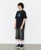 Bieseulaebis Carpenter Loose Fit Denim Shorts Vintage Black