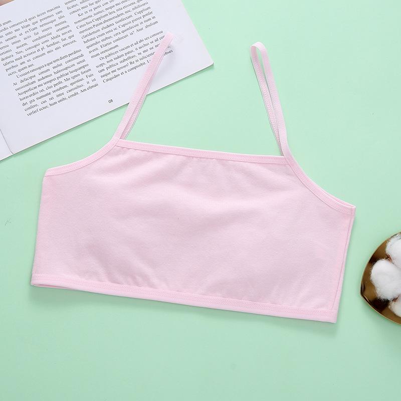 Einfarbiger Mädchen Camisole BH Bandeau - Anti-Protrusions-Stil