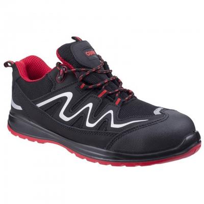 Tênis de segurança de trabalho masculino de couro FS312