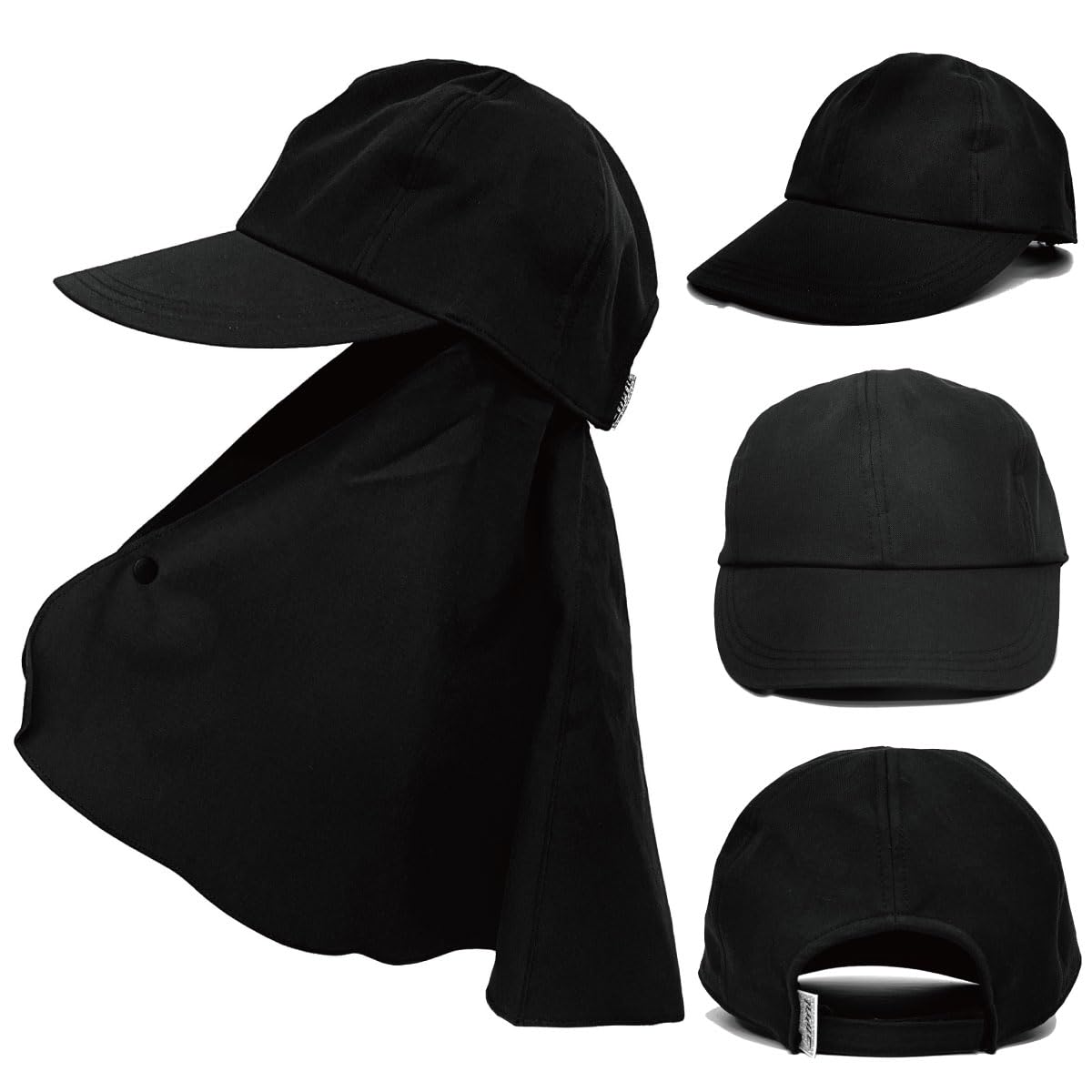 

[Happy Hat] Кепка Kokagel с длинным козырьком и широким козырьком со съемной накидкой Ощущается как -10°C Позволяет ветру обдувать лоб Мужская шляпа Kokagel