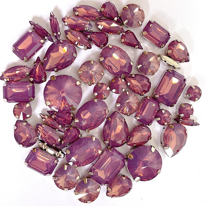 Tree Lipoprotein Mocha Hand Sewing Drill Mixed Shaped Claw Drill with Holes DIY Clothing Accessories Jewelry Accessories Rhinestone Sew On Beads